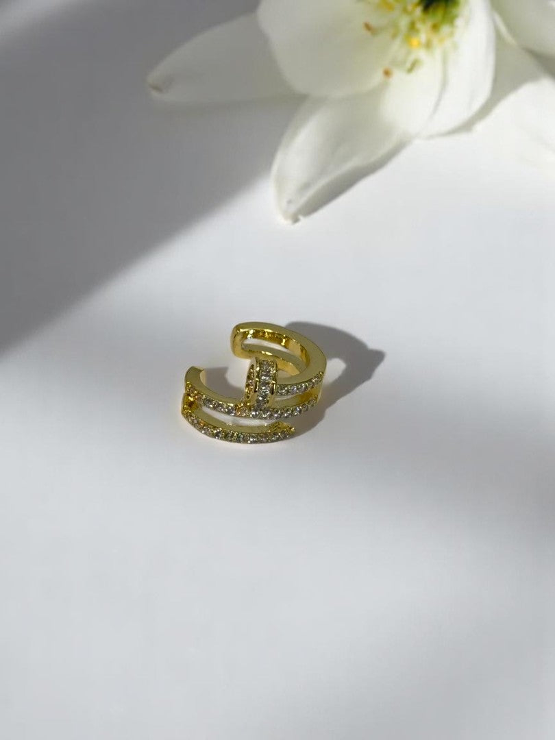 GOLDEN DIAMOND NAIL ZION EAR CUFF