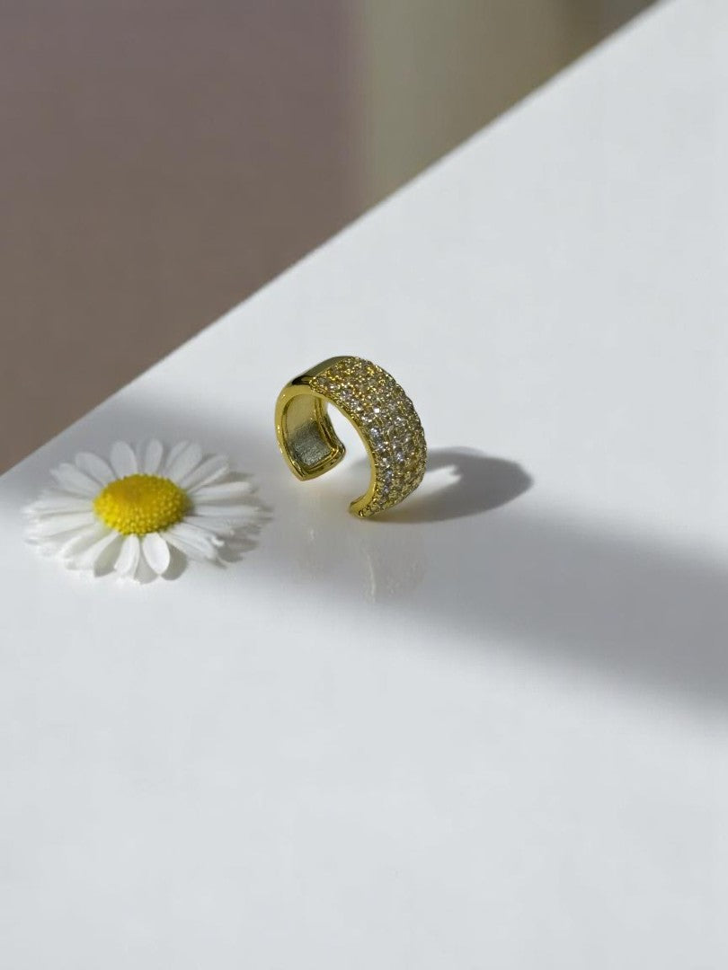 GOLDEN DIAMOND RYDER EAR CUFF