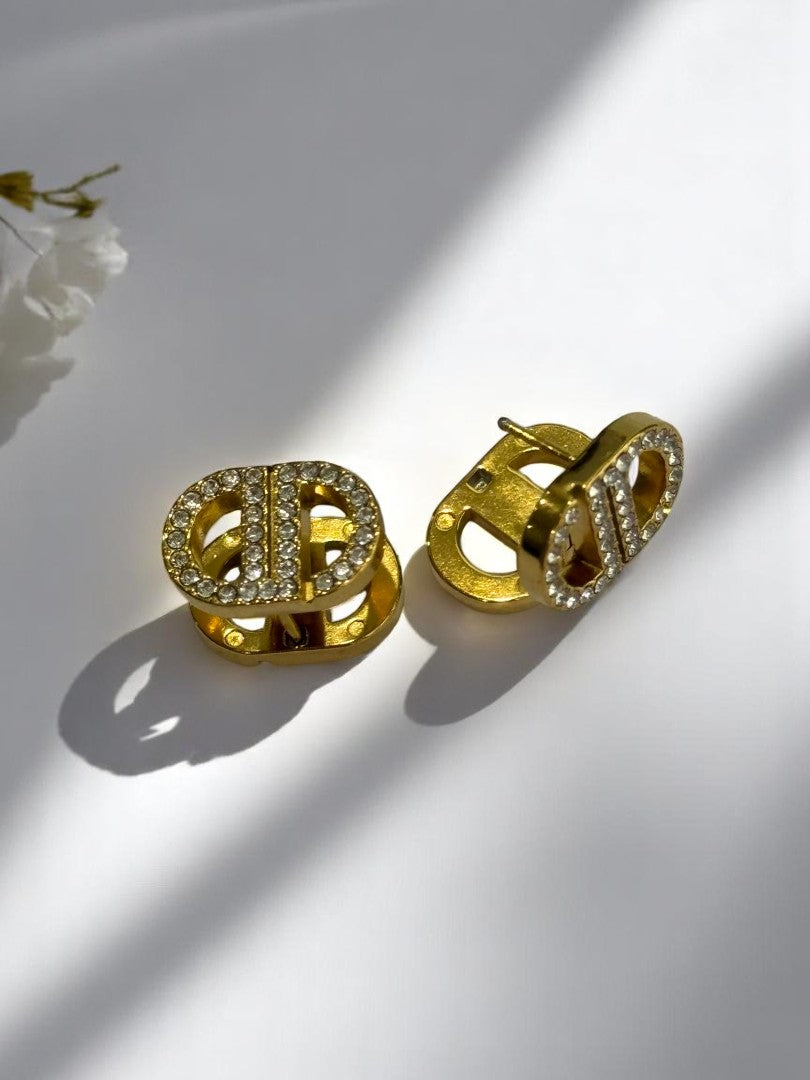 GOLDEN DIAMOND DIOR NADDOX EARRINGS
