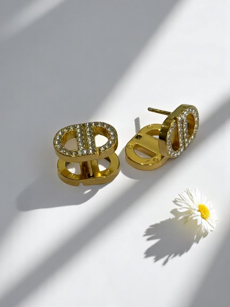 GOLDEN DIAMOND DIOR NADDOX EARRINGS