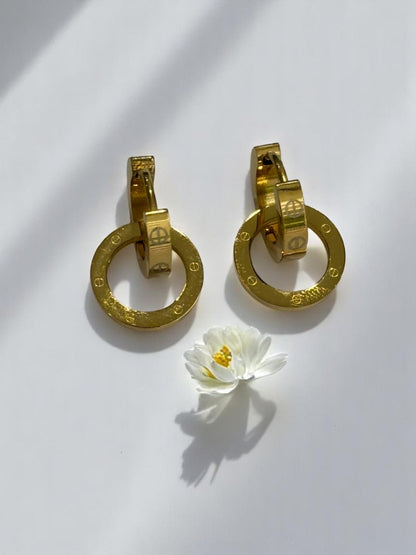 GOLDEN CARTIER RAFAEL EARRINGS