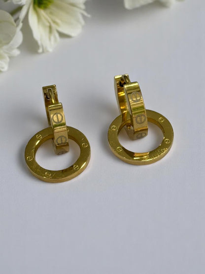 GOLDEN CARTIER RAFAEL EARRINGS