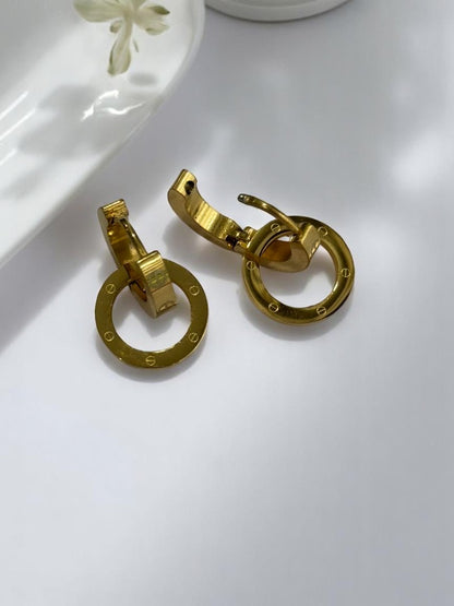 GOLDEN CARTIER RAFAEL EARRINGS