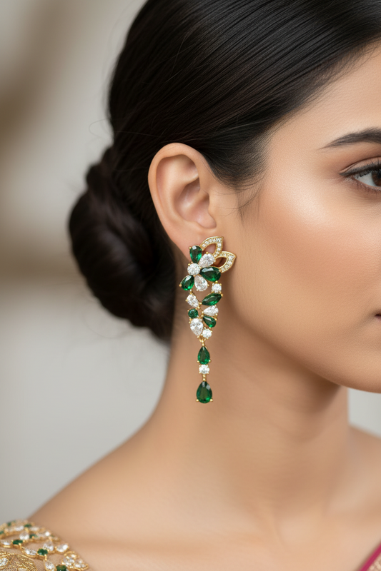 GREEN DIAMOND RORIE EARRINGS