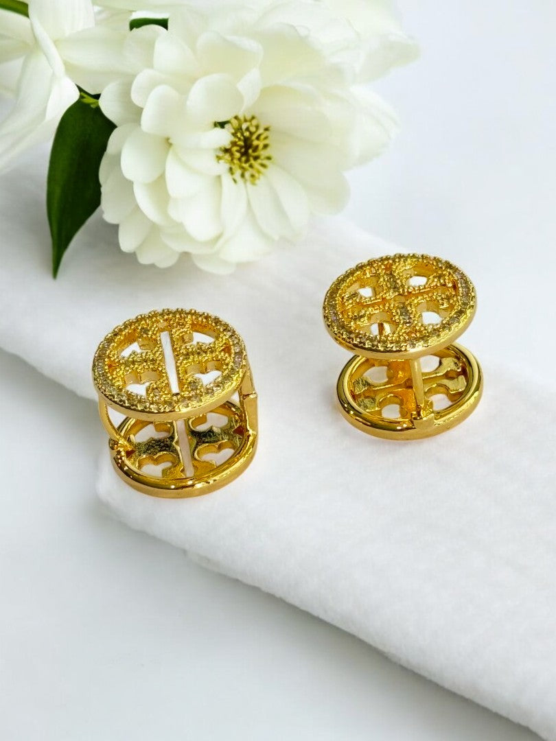GOLDEN DIAMOND JEFFERY EARRINGS