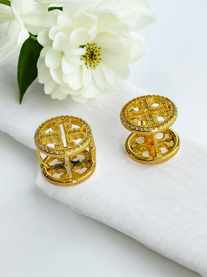 GOLDEN DIAMOND JEFFERY EARRINGS