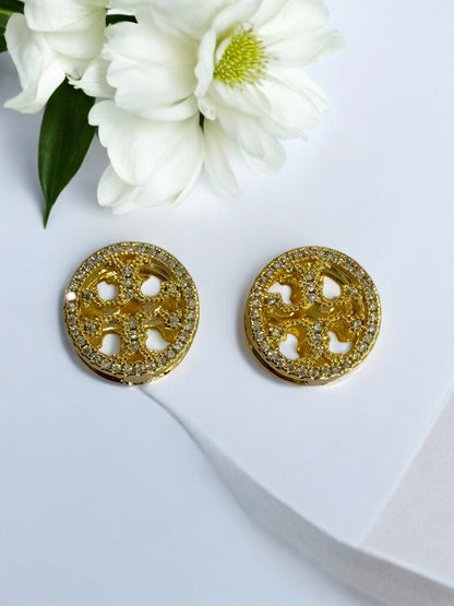 GOLDEN DIAMOND JEFFERY EARRINGS