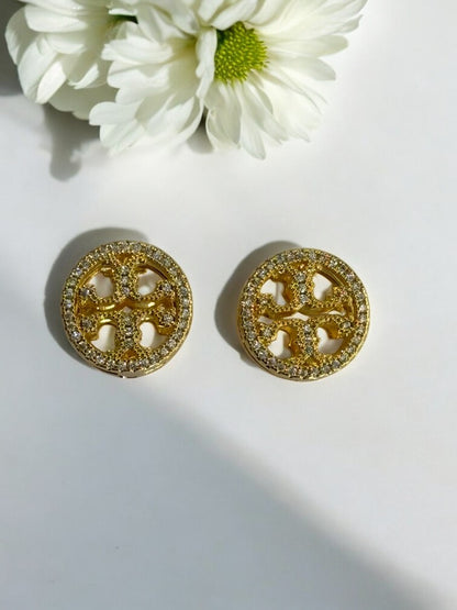 GOLDEN DIAMOND JEFFERY EARRINGS