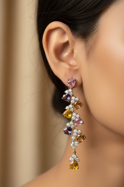 MULTI DIAMOND ADALYN EARRING