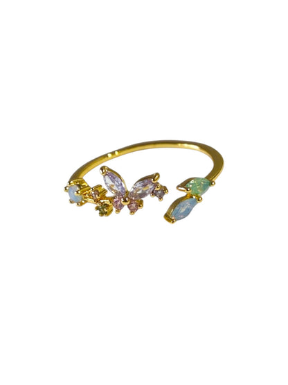 MULTI DIAMOND BUTTERFLY ALERIA RING