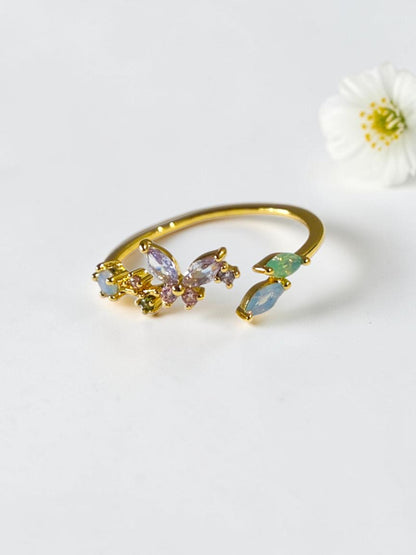MULTI DIAMOND BUTTERFLY ALERIA RING