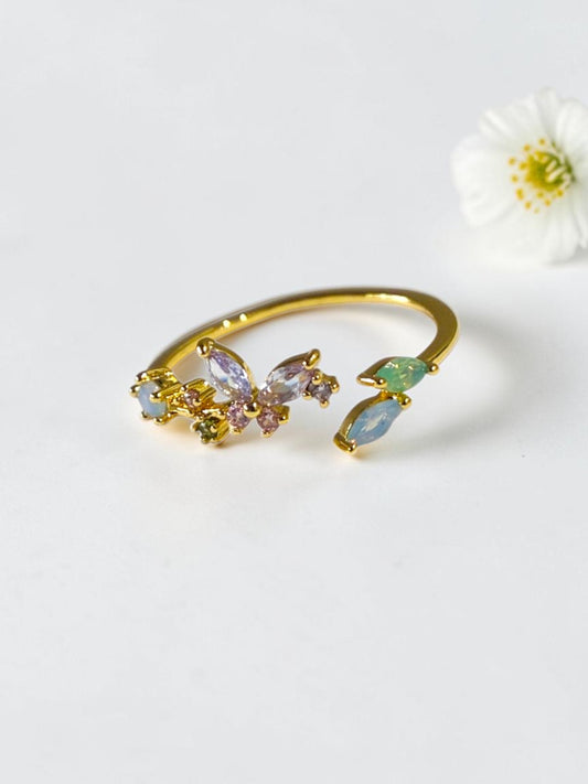 MULTI DIAMOND BUTTERFLY ALERIA RING
