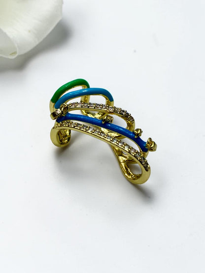 MULTI DIAMOND CHARLTON EAR CUFF