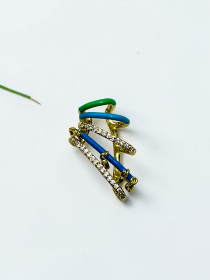 MULTI DIAMOND CHARLTON EAR CUFF