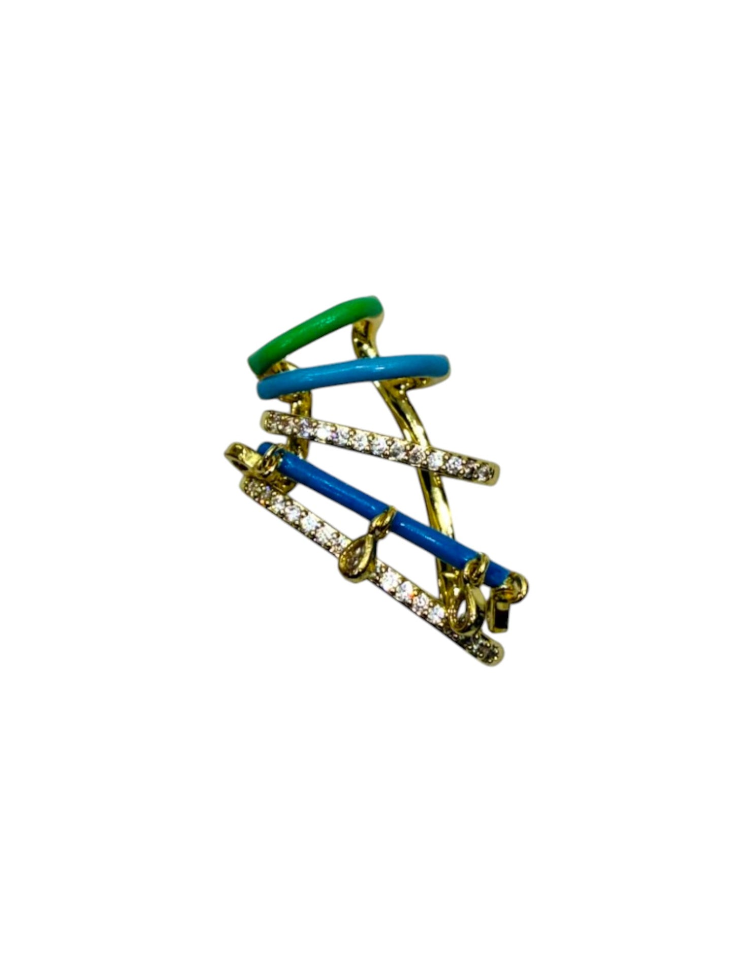 MULTI DIAMOND CHARLTON EAR CUFF