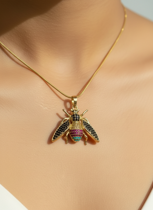 MULTI DIAMOND DORIAN NECKLACE