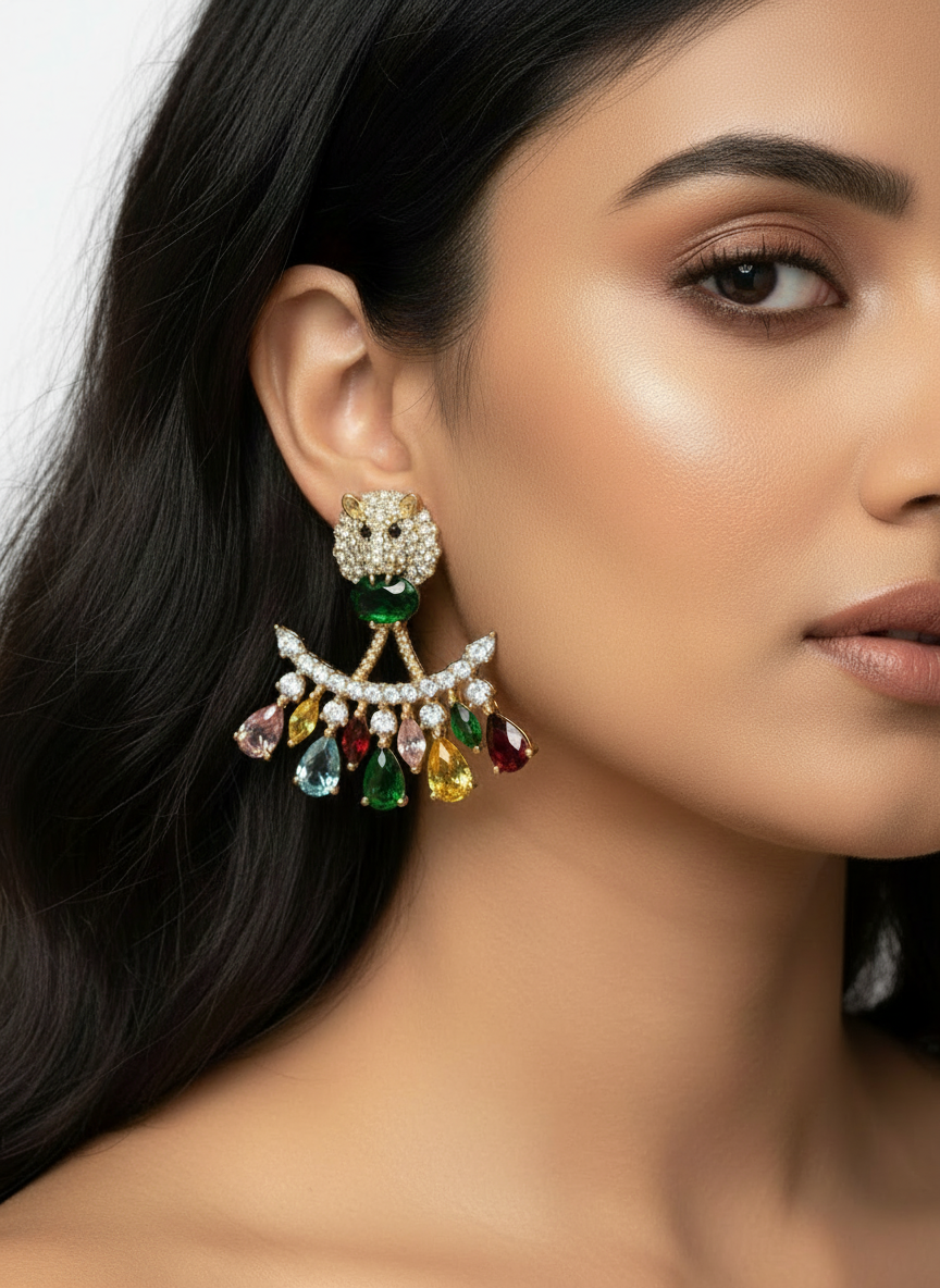 MULTI DIAMOND KARTER EARRINGS