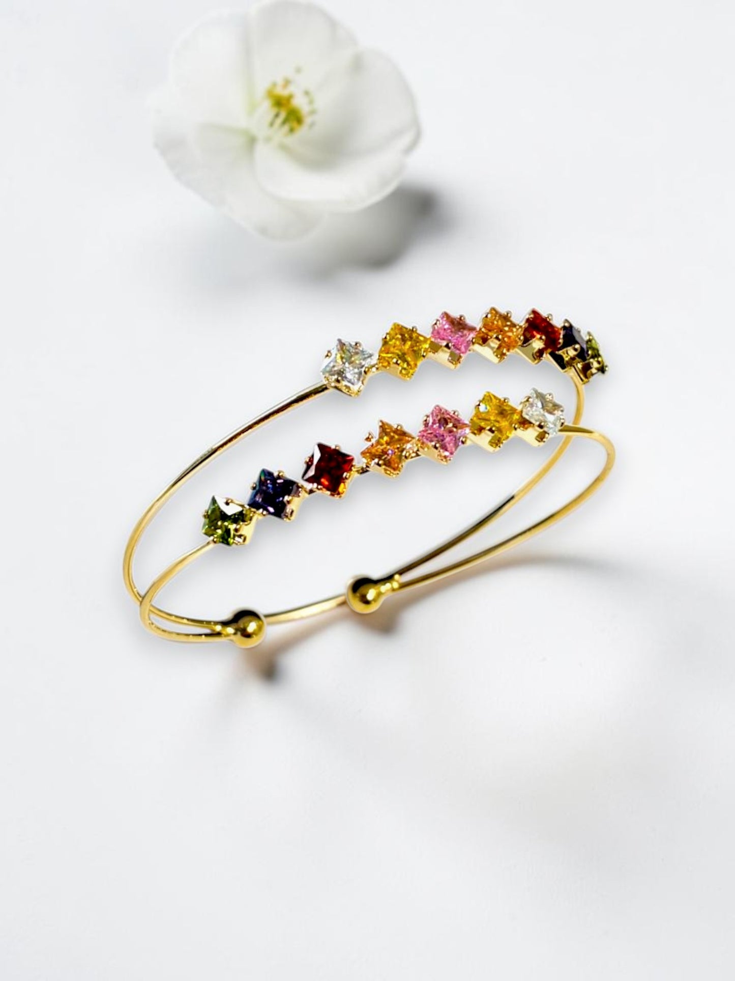 MULTI DIAMOND LIANA BRACELET (CUFF)