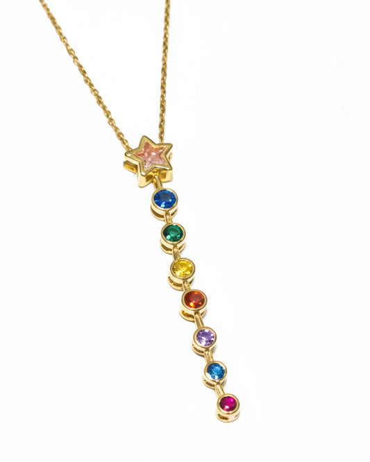 MULTI DIAMOND MELANIE NECKLACE (Y)