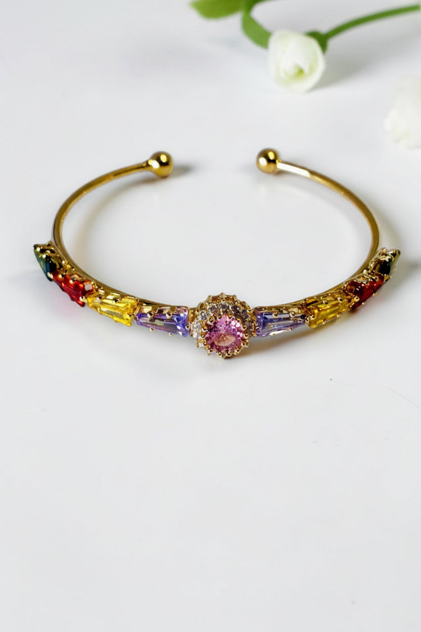 MULTI DIAMOND MERSYN BRACELET (CUFF)