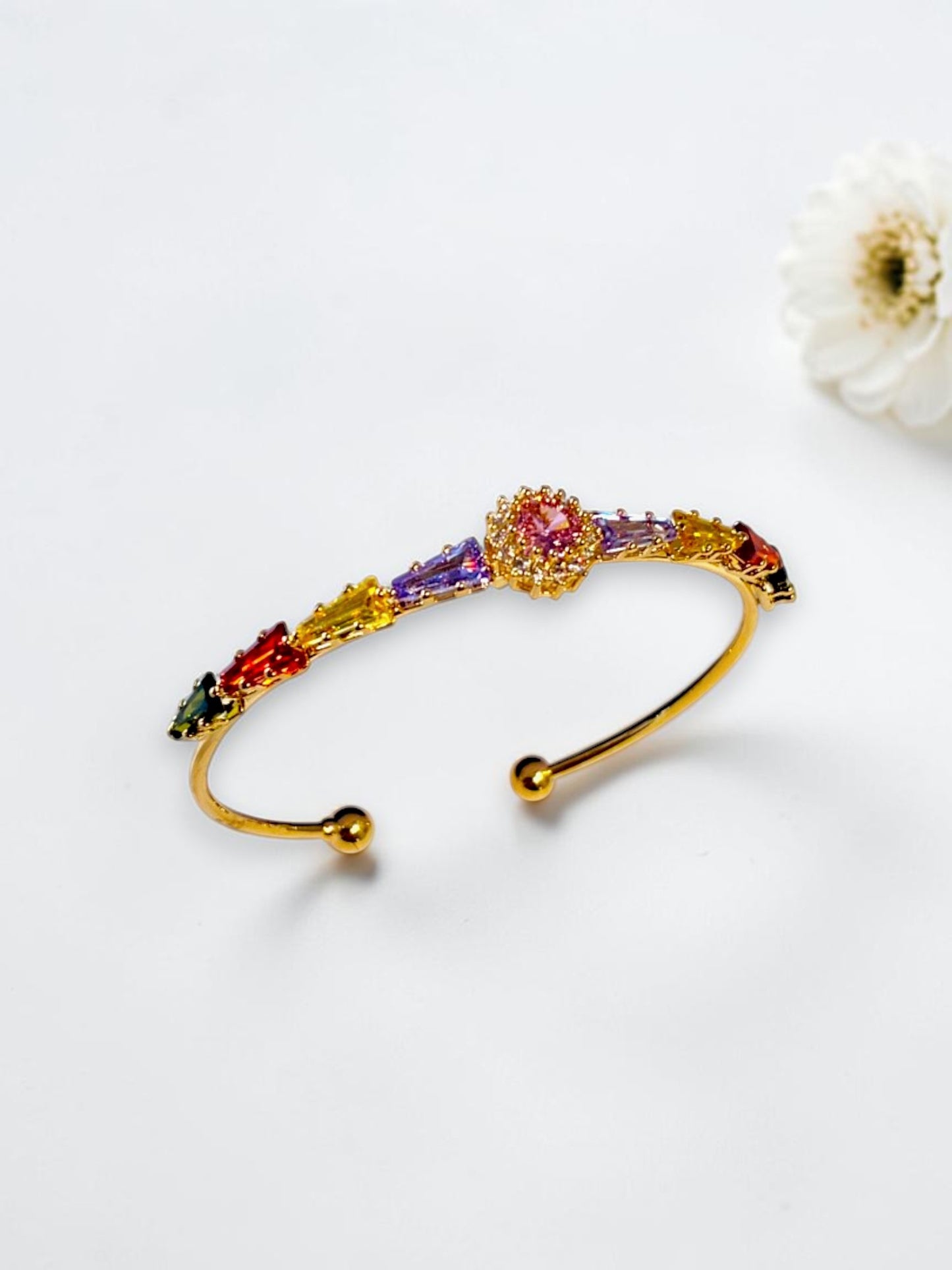 MULTI DIAMOND MERSYN BRACELET (CUFF)