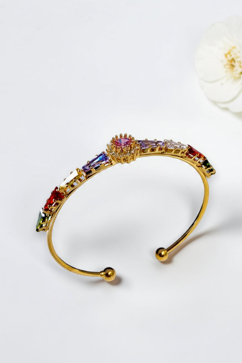 MULTI DIAMOND MERSYN BRACELET (CUFF)