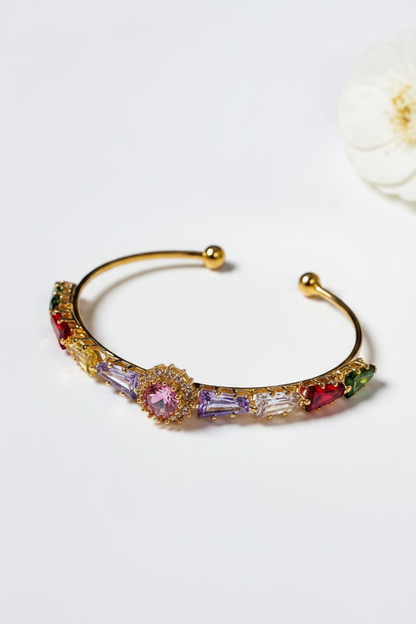 MULTI DIAMOND MERSYN BRACELET (CUFF)