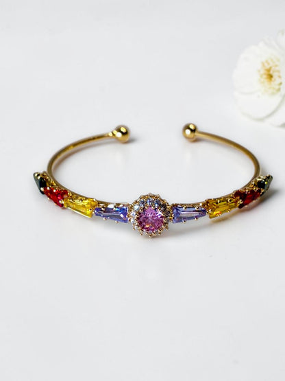MULTI DIAMOND MERSYN BRACELET (CUFF)