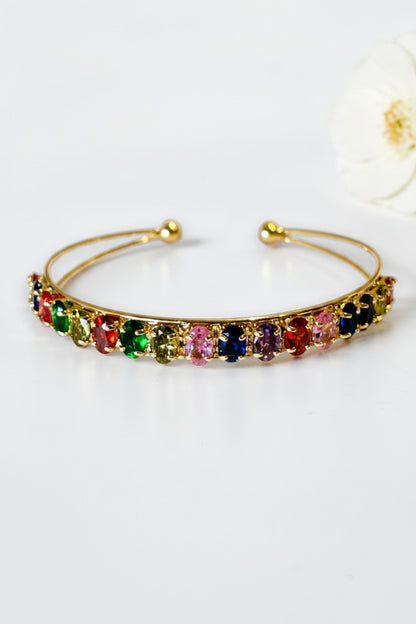 MULTI DIAMOND RIENNE BRACELET (CUFF)