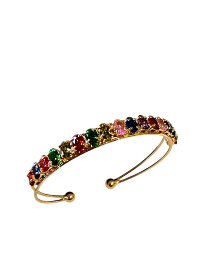 MULTI DIAMOND RIENNE BRACELET (CUFF)