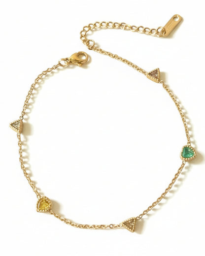 MULTI DIAMOND RIHANA ANKLET