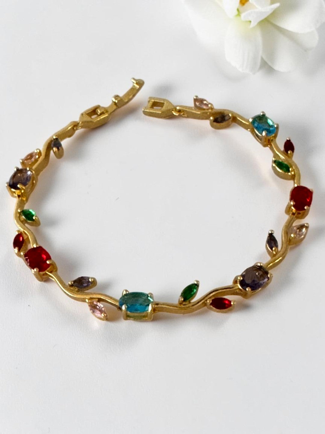 MULTI RUBY DIAMOND ALTON TULIP BRACELET