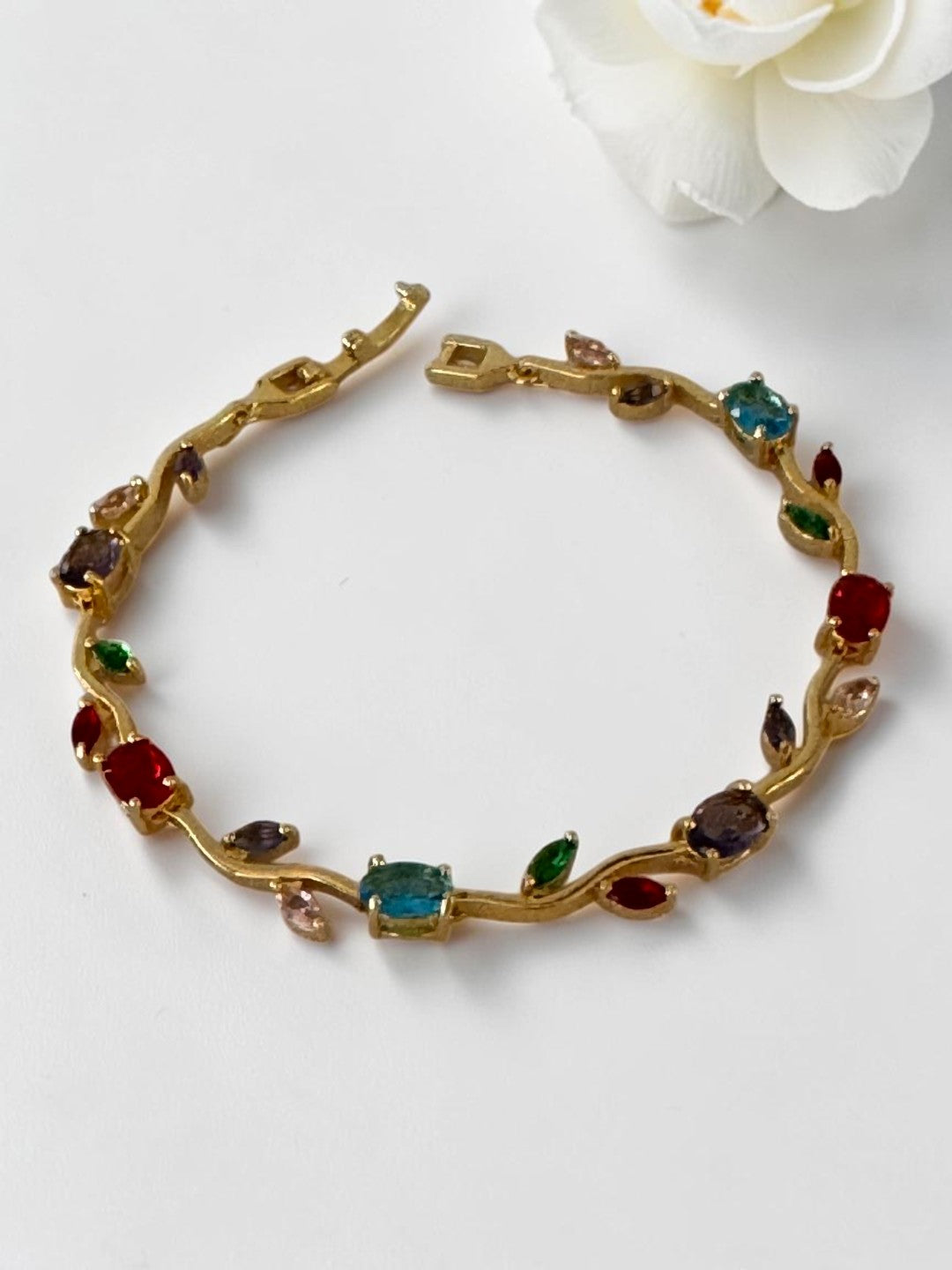 MULTI RUBY DIAMOND ALTON TULIP BRACELET