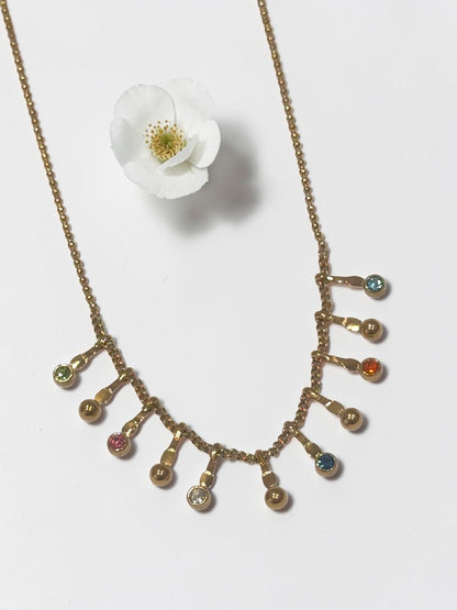 MULTI STONE EMILY NECKLACE
