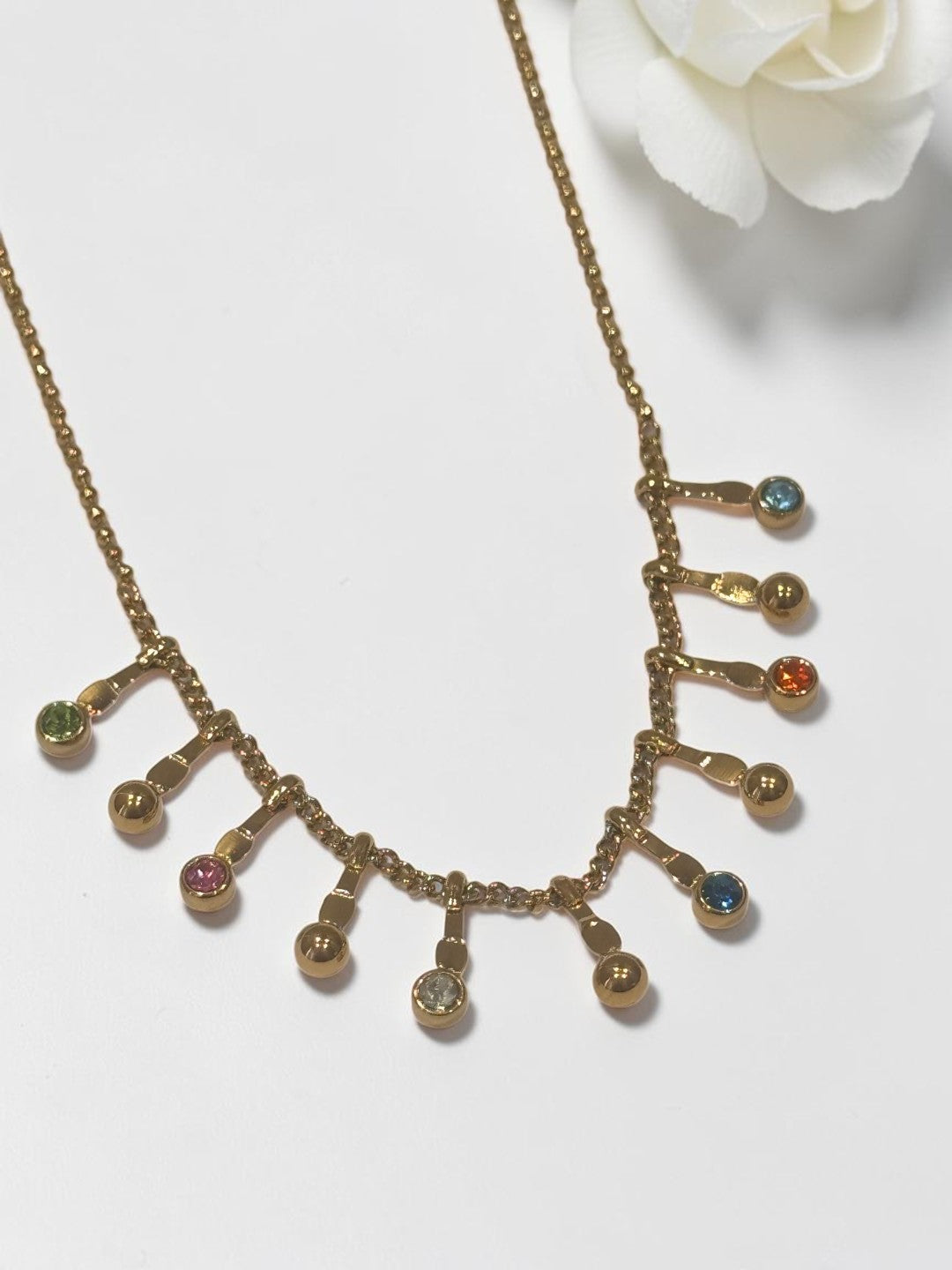 MULTI STONE EMILY NECKLACE
