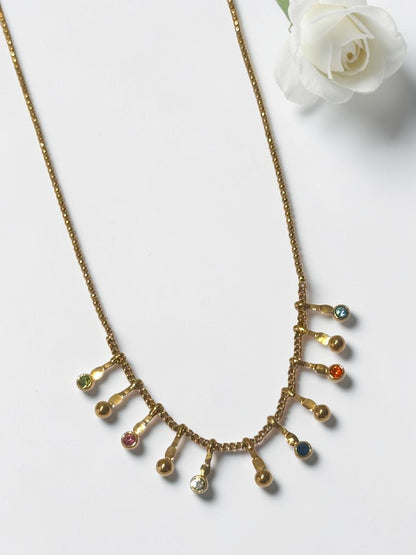 MULTI STONE EMILY NECKLACE