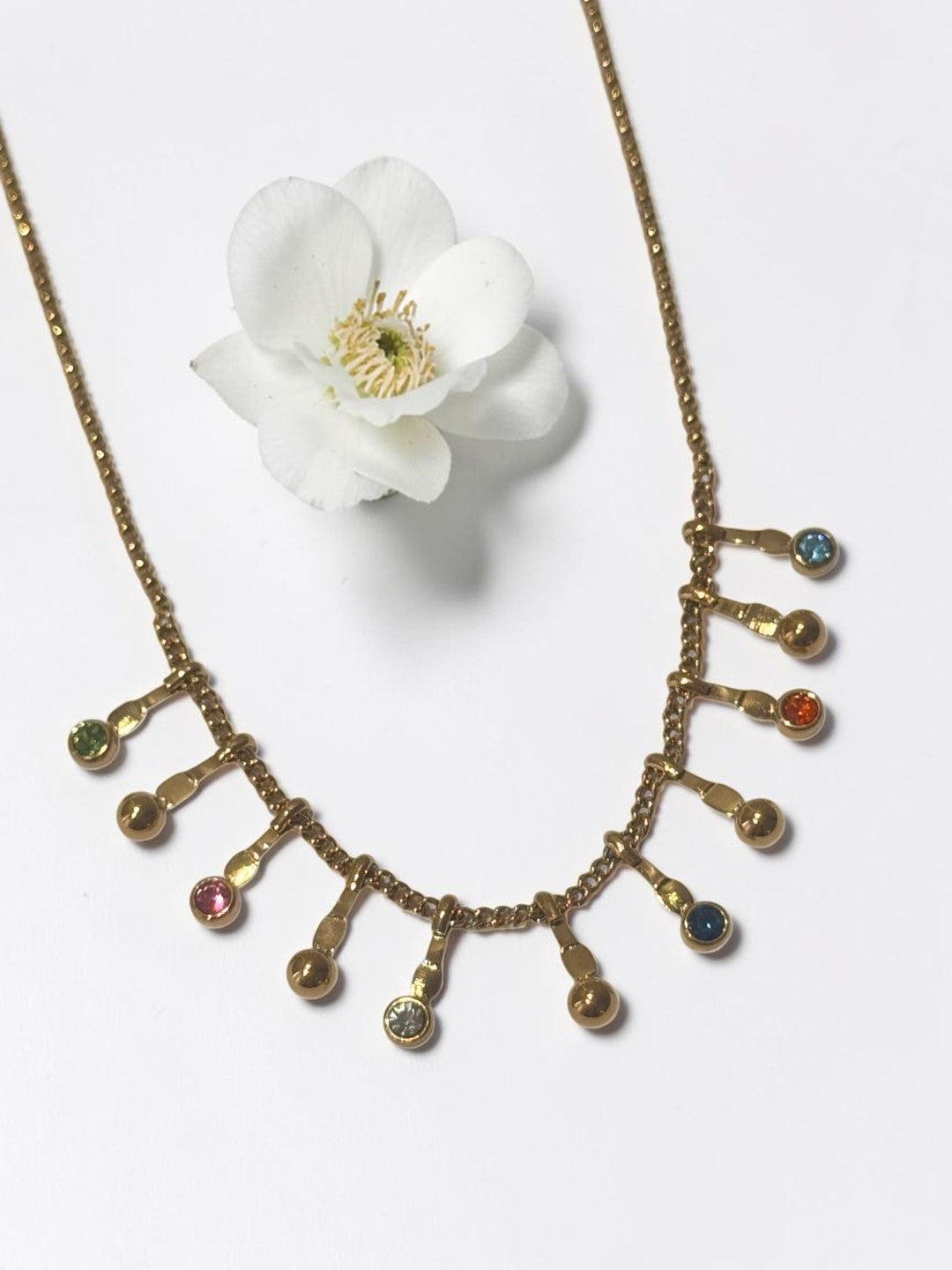 MULTI STONE EMILY NECKLACE