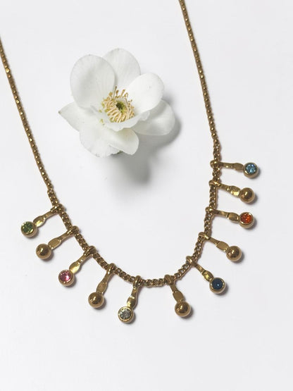 MULTI STONE EMILY NECKLACE