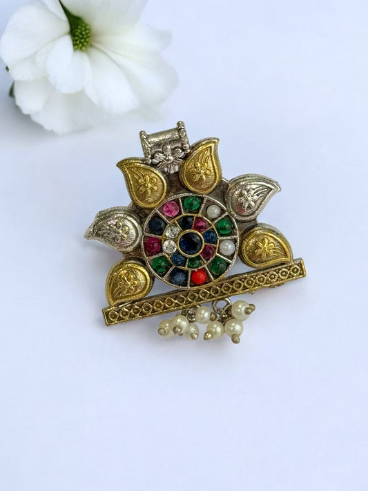 MULTI VEDIKA GERMAN SILVER RING