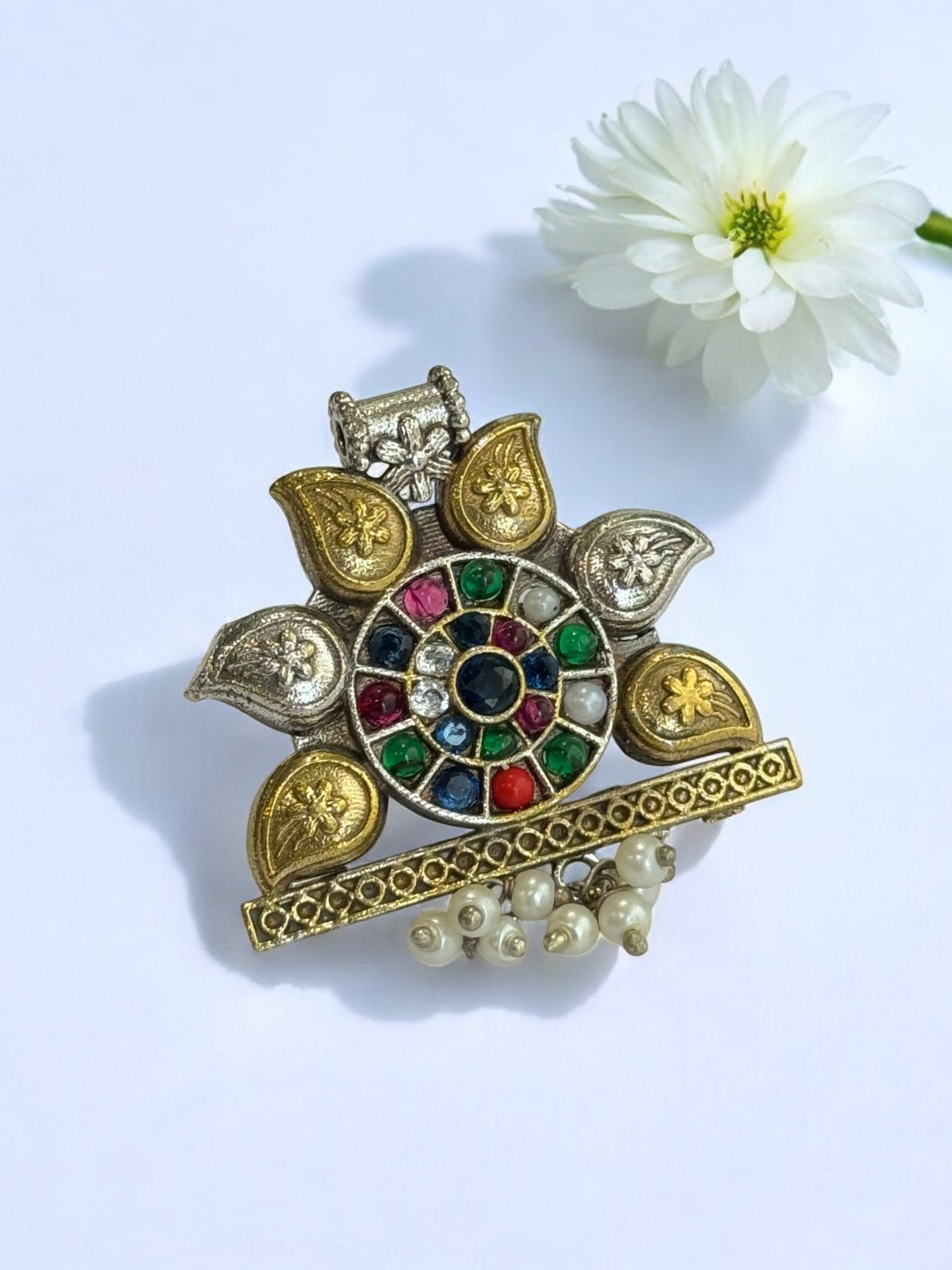 MULTI VEDIKA GERMAN SILVER RING