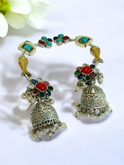MULTI ZHUHI GERMAN SILVER EAR CUFF