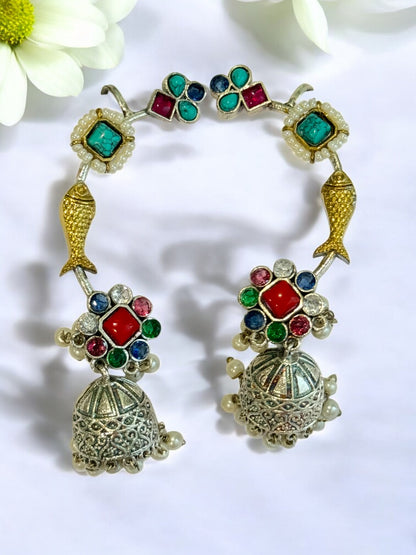 MULTI ZHUHI GERMAN SILVER EAR CUFF