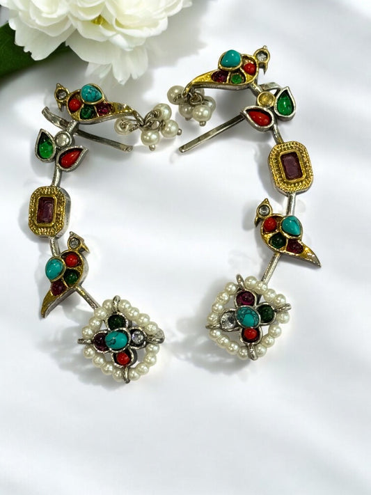 MULTI ZIVIKA GERMAN SILVER EAR CUFF