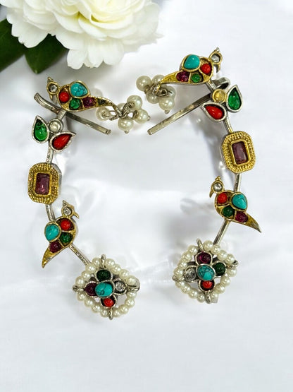 MULTI ZIVIKA GERMAN SILVER EAR CUFF