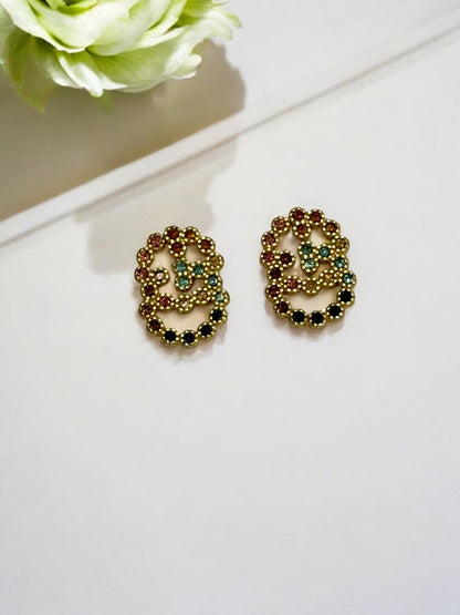  MULTI DIAMOND STUD CHRISTIAN DIOR BRAND