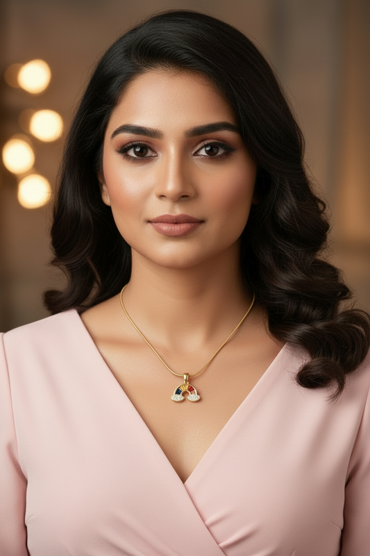 MULTI STONE SAKSHI NECKLACE