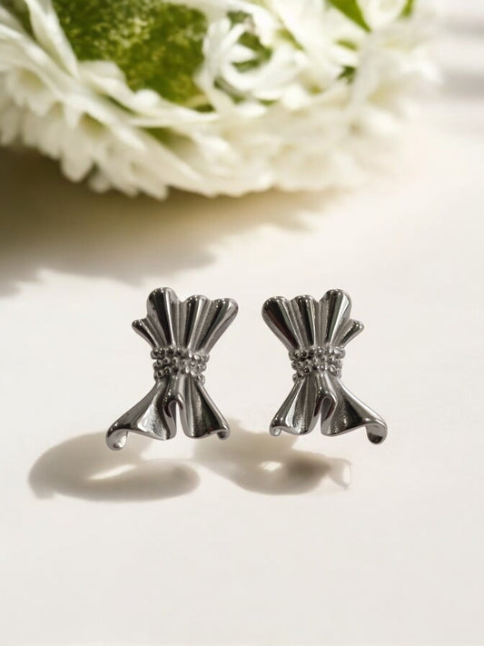 SILVER MID CENTURY VINTAGE TRACY EARRINGS