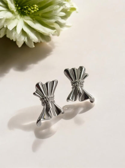 SILVER MID CENTURY VINTAGE TRACY EARRINGS