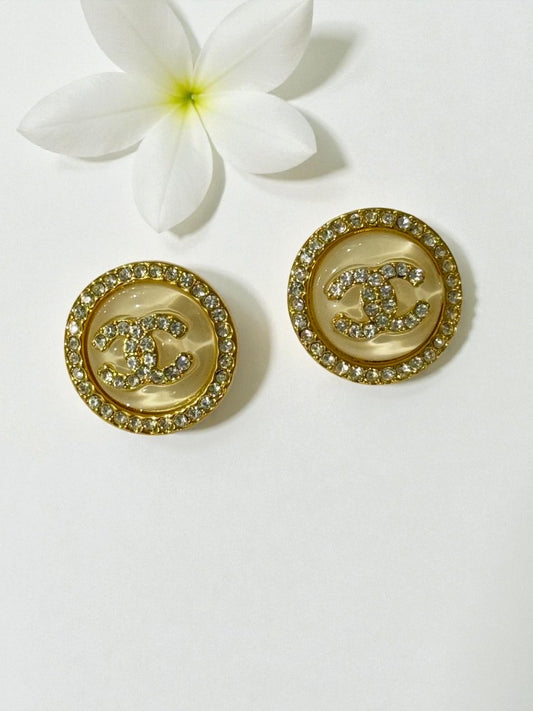 OFF WHITE DAMOND ZEN EARRINGS