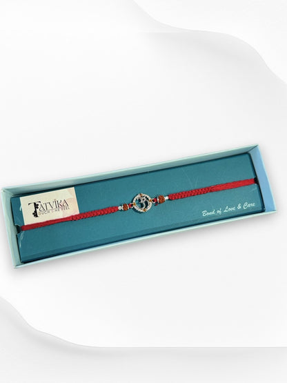 OM AARNA PURE SILVER RAKHI